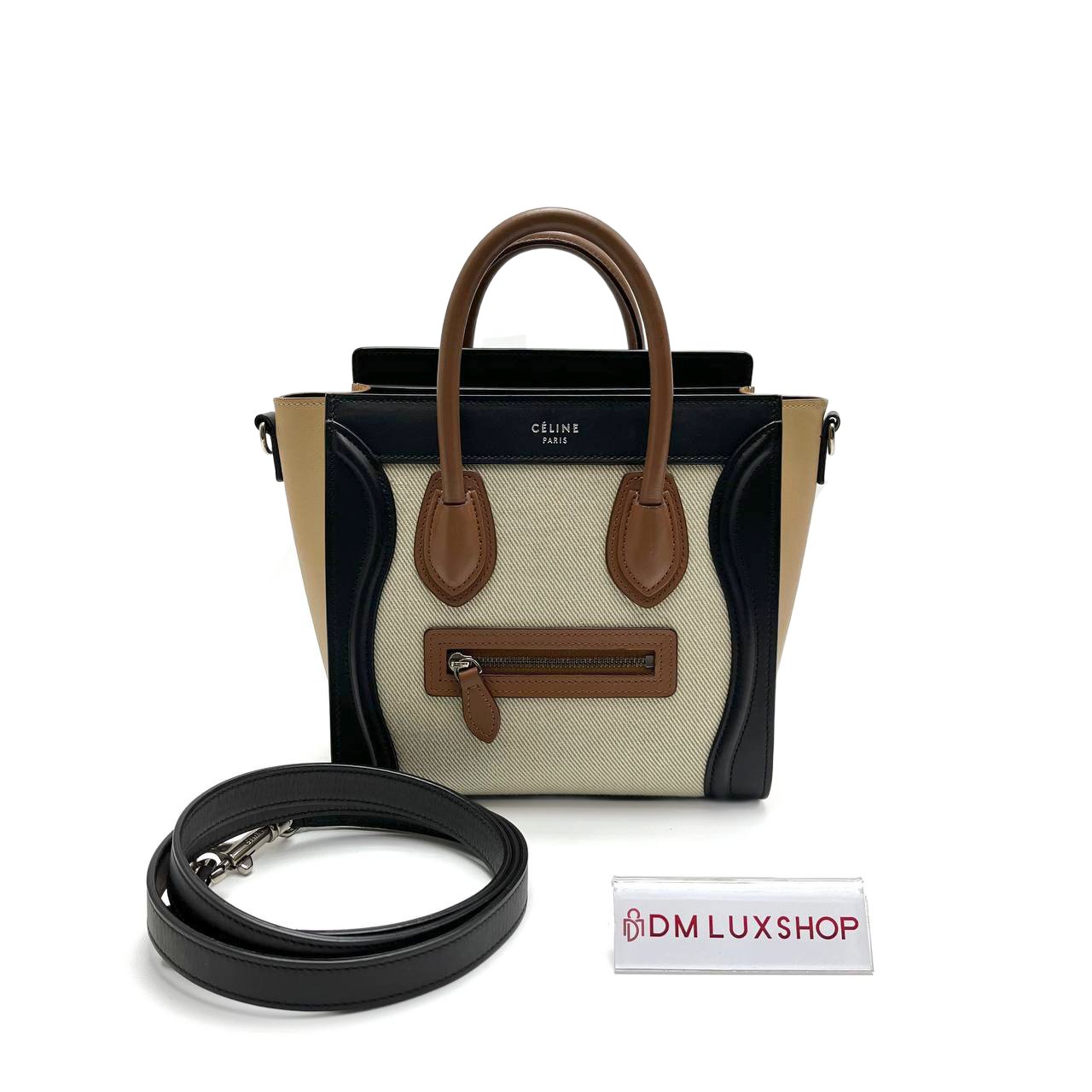 Celine Multicolor Nano Luggage Bag
