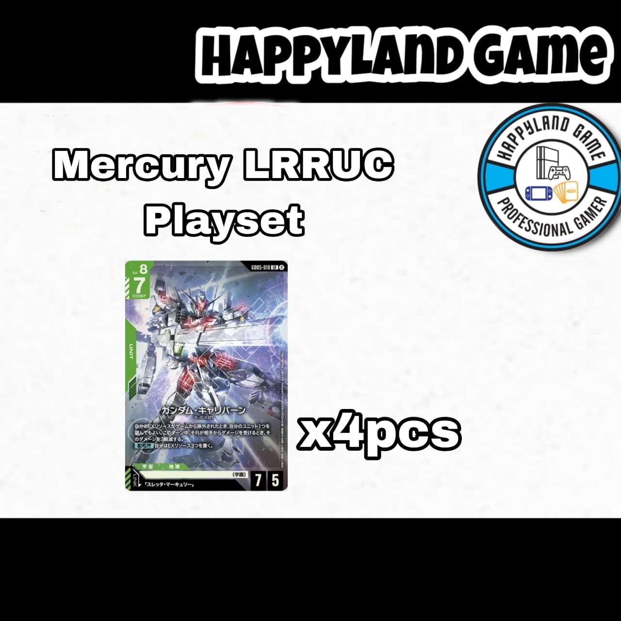 Japanese Version Gundam TCG Card Game GD05 - Mercury Playset
