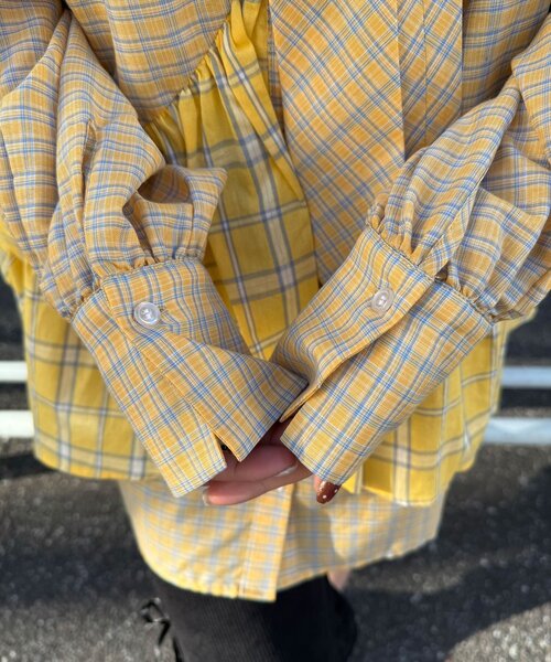 多層束腰襯衫裙【JT041】