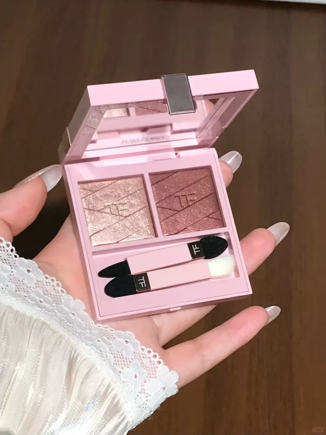 2026七夕限定！ TOM FORD 湯姆福特 TF 雙色眼影 唇膏 151 12 胭脂 02 氣墊