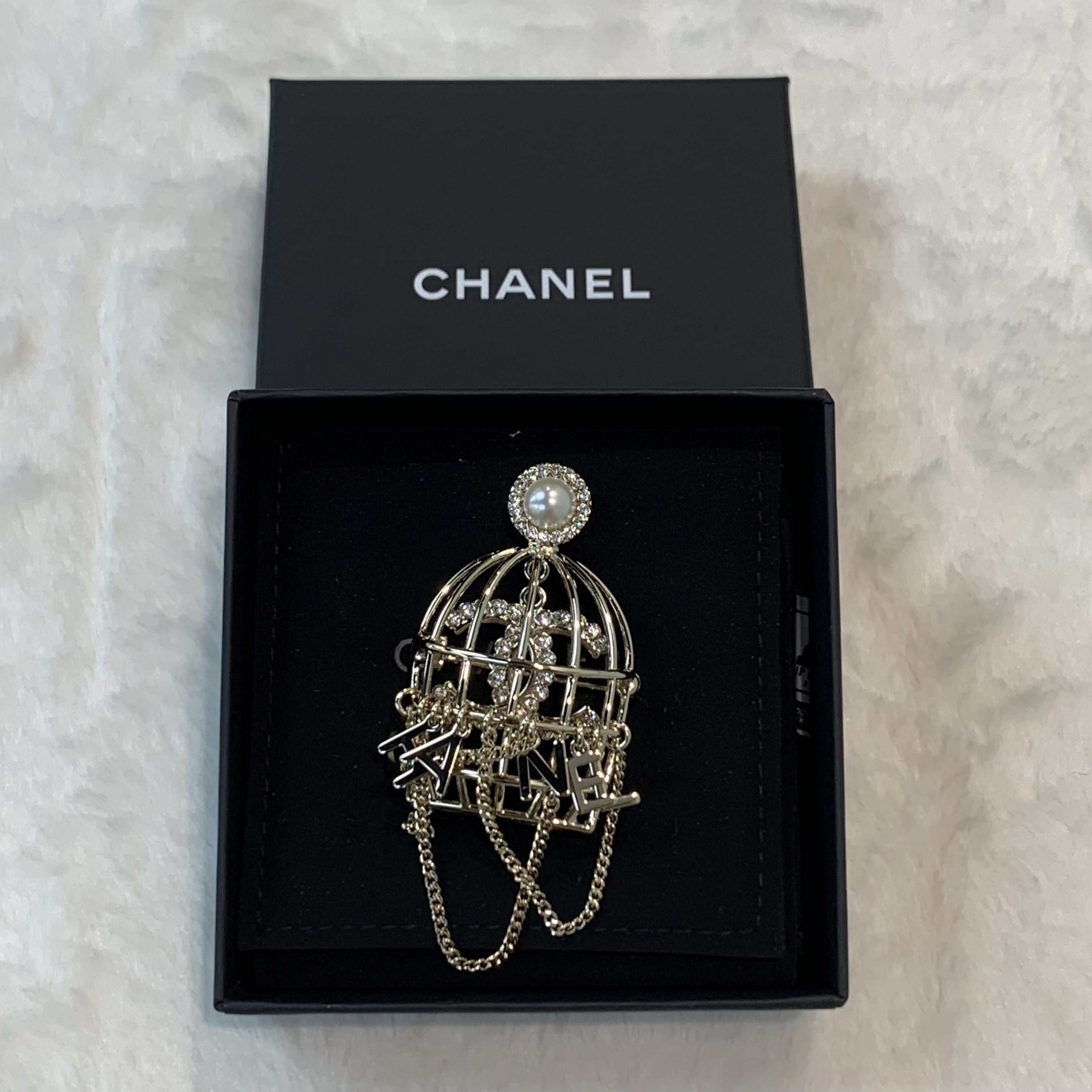 ✨晚會必備❤️‍🔥Chanel金絲雀鳥籠流蘇胸針 Chanel Brooch 24年