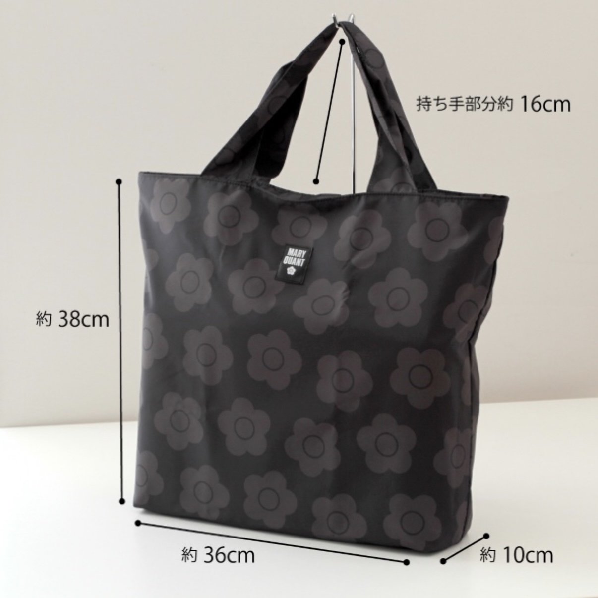 MARY QUANT 經典黑色雛菊印花