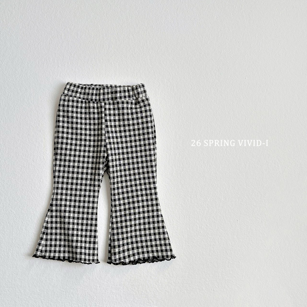 🌸預訂 韓國直送🌸🇰🇷VIVIDI七色春日風圖案花邊喇叭褲