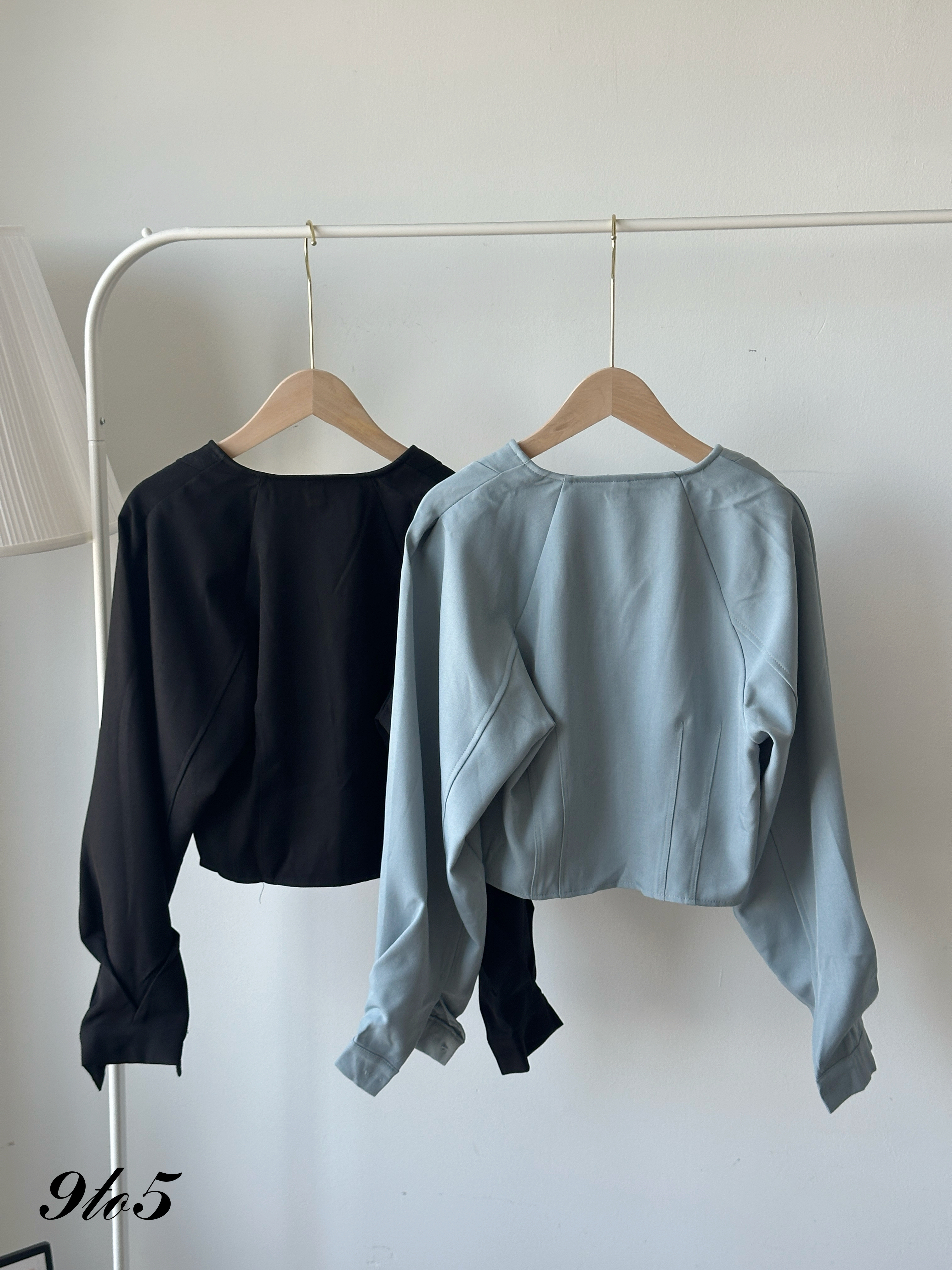T4239 Long Sleeve Square Neck Top - 4 Colors 