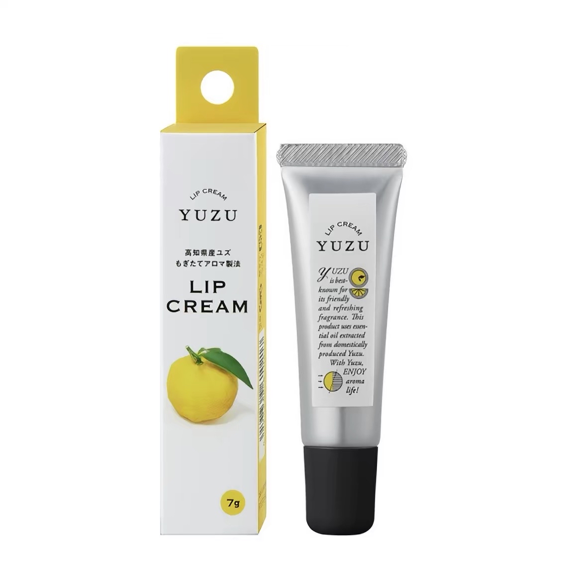 日本制高知縣【YUZU】柚子/檸檬精油保濕潤唇膏 7g