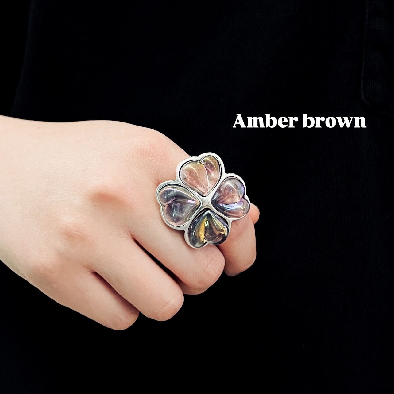 🇪🇸Otro Accesorio 心心四葉草戒指