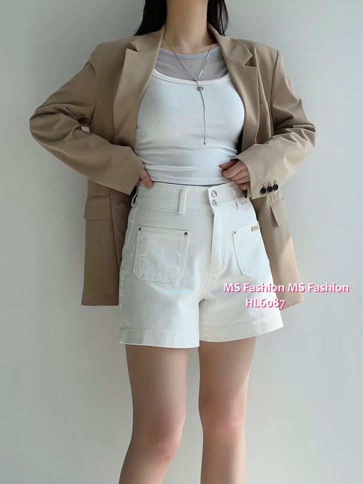 HL6087 韓國🌼Howluk高腰前兩袋短牛