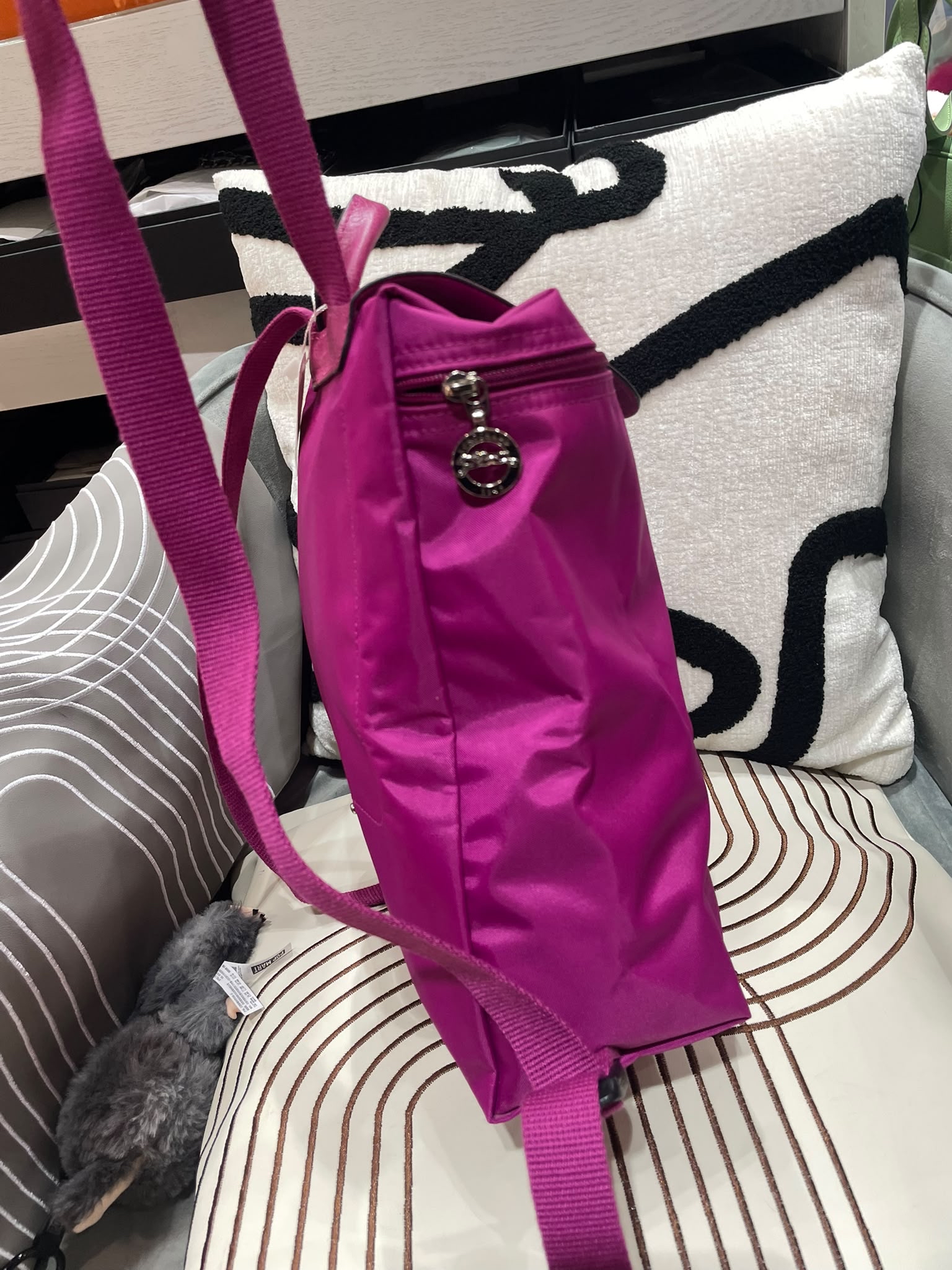 Longchamp Nylon Backpack 100%Authentic,98%New