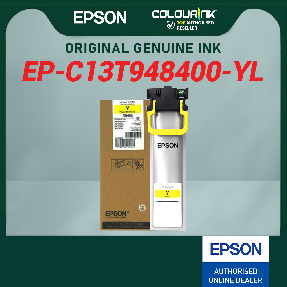 Epson Original Genuine T948 Ink Pack T9481 Black T9482 Cyan T9483 Magenta T9484 Yellow for WF-C5290 WF-C5790 C5290 C5790