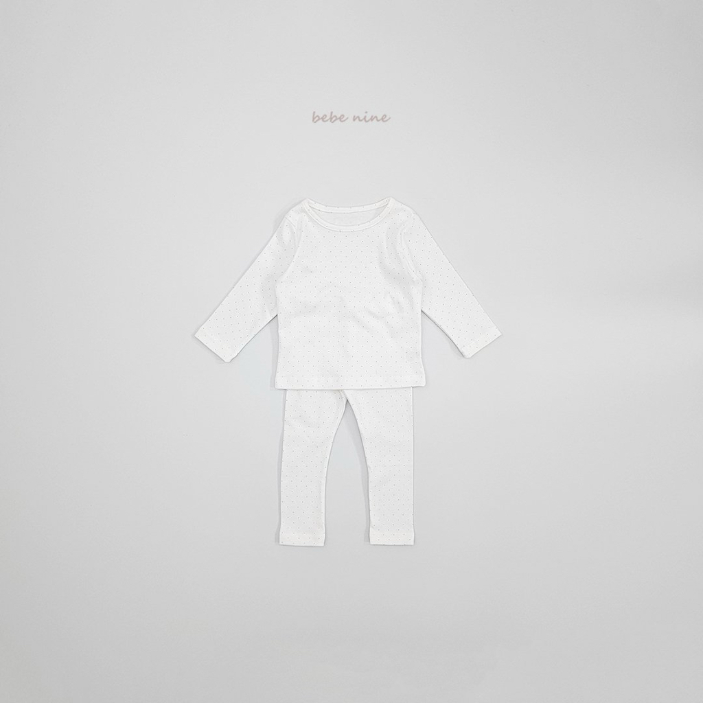 🌸預訂 韓國直送🌸🇰🇷Bebenine兩色簡約波點星月長袖家居服上下套裝