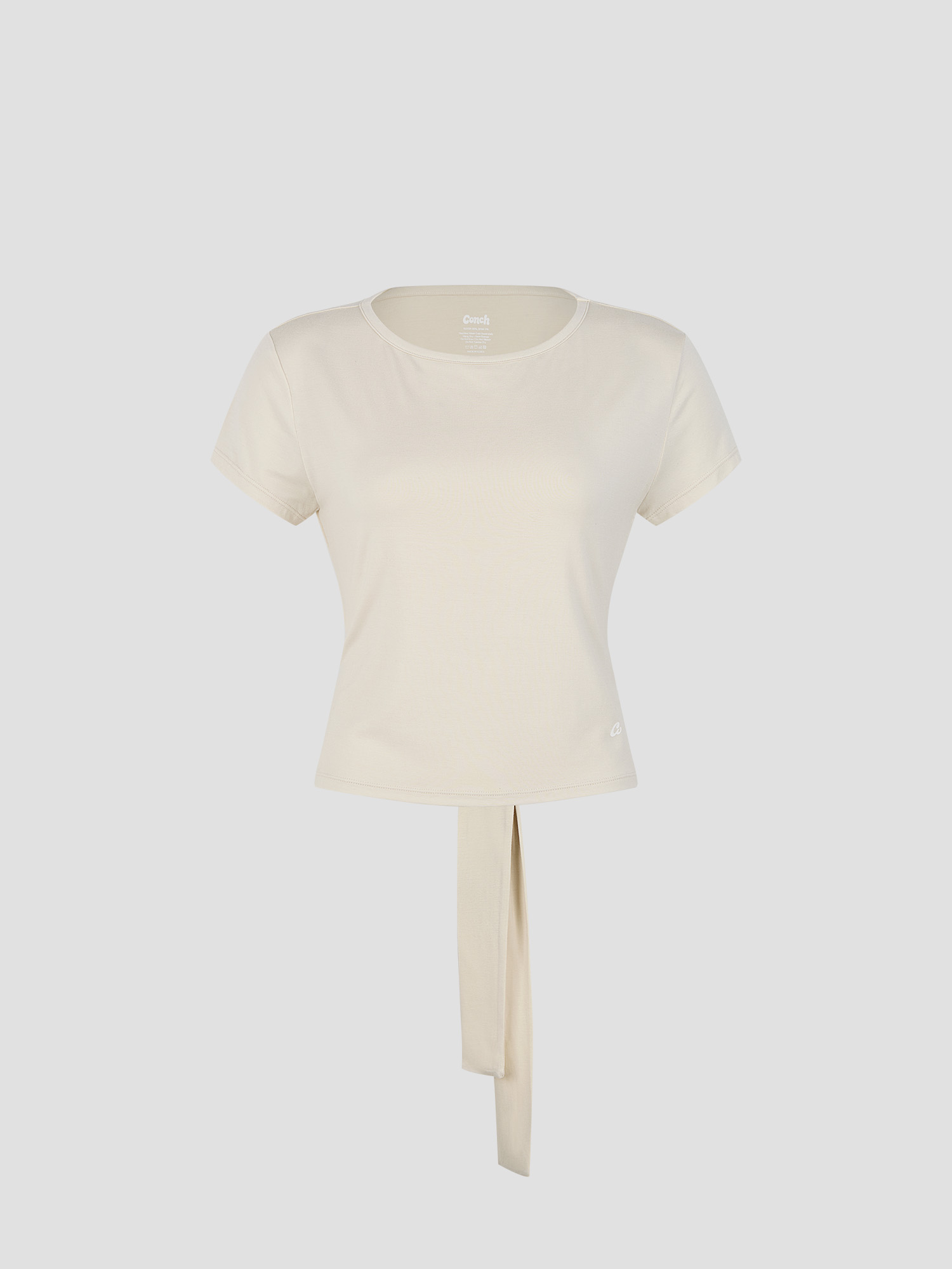 預購_Back strap cover-up short-sleeved T-shirt  by Conch