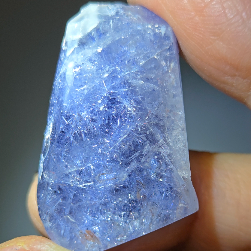 Dumortierite half-polished stone - DM59