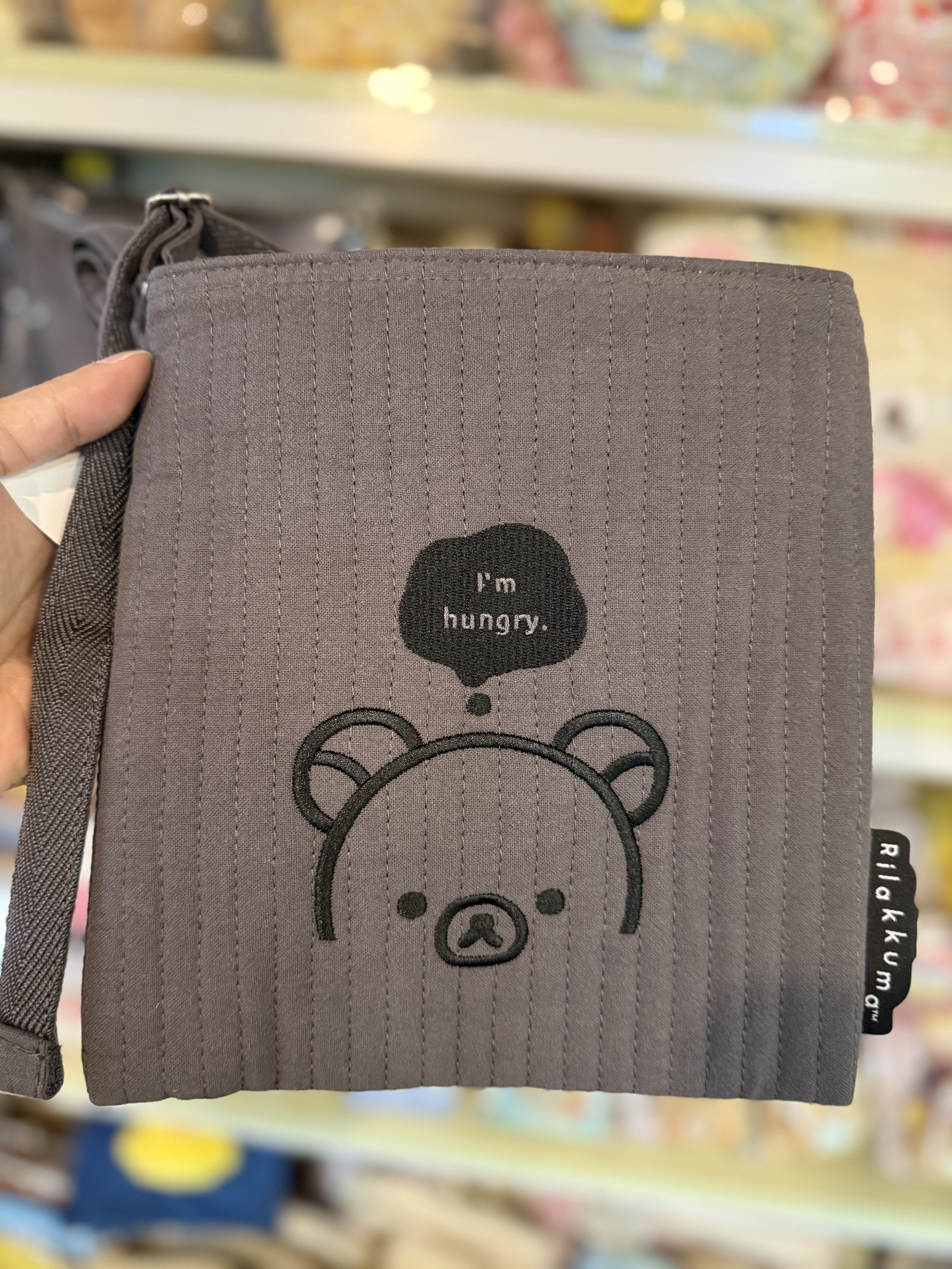 《現貨》全新Rilakkuma黑白造型斜孭袋