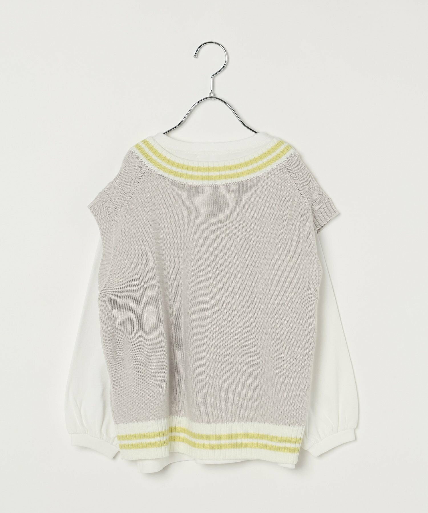 🆕【⭐訂購⭐】🌀 🇯🇵 日本直送 學院風 針織背心+泡泡袖長袖上衣 2件套［2款選］🌀 [ELCA-0189][260330]