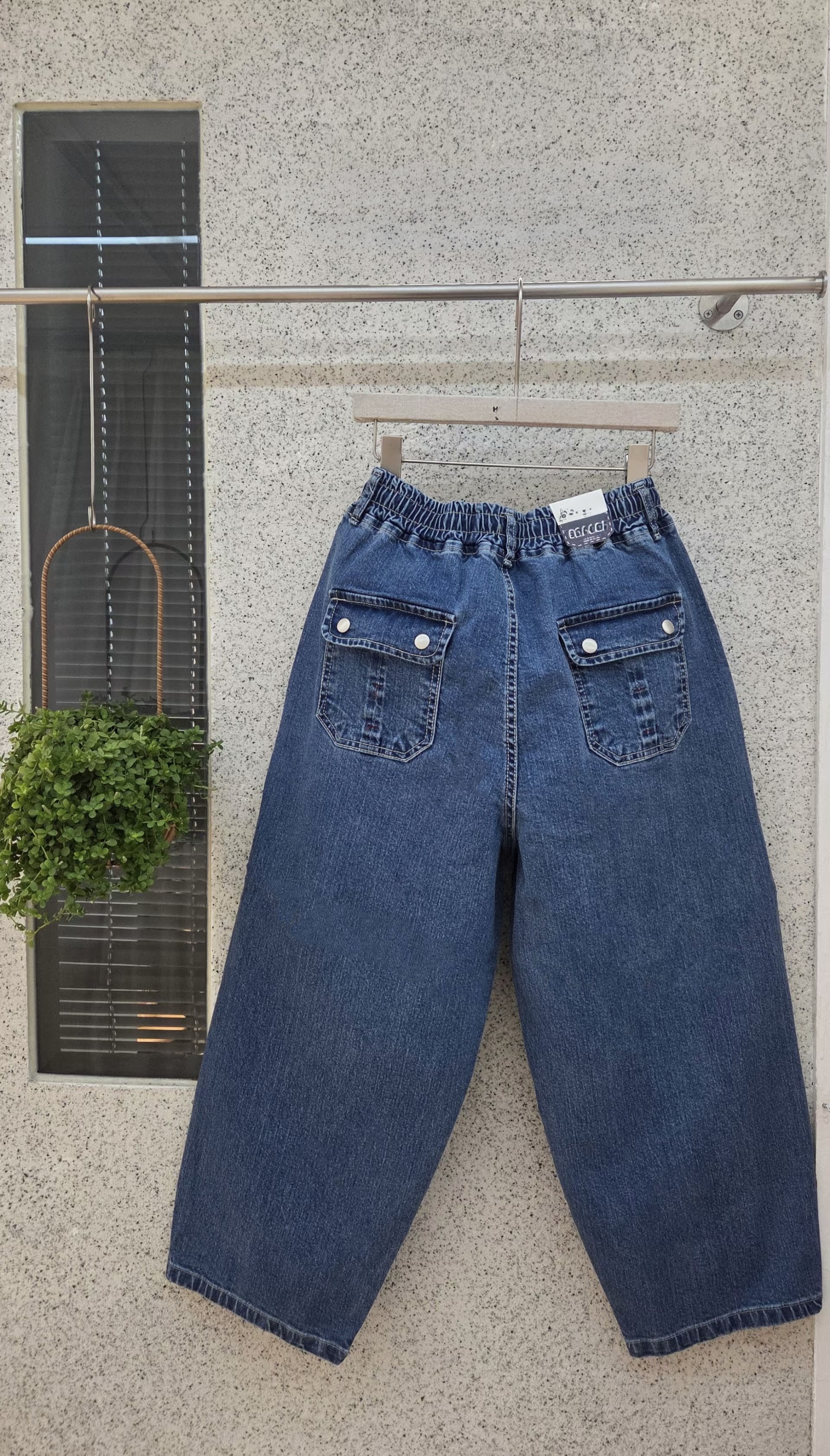 HJ OS boyfriend cut 牛仔褲