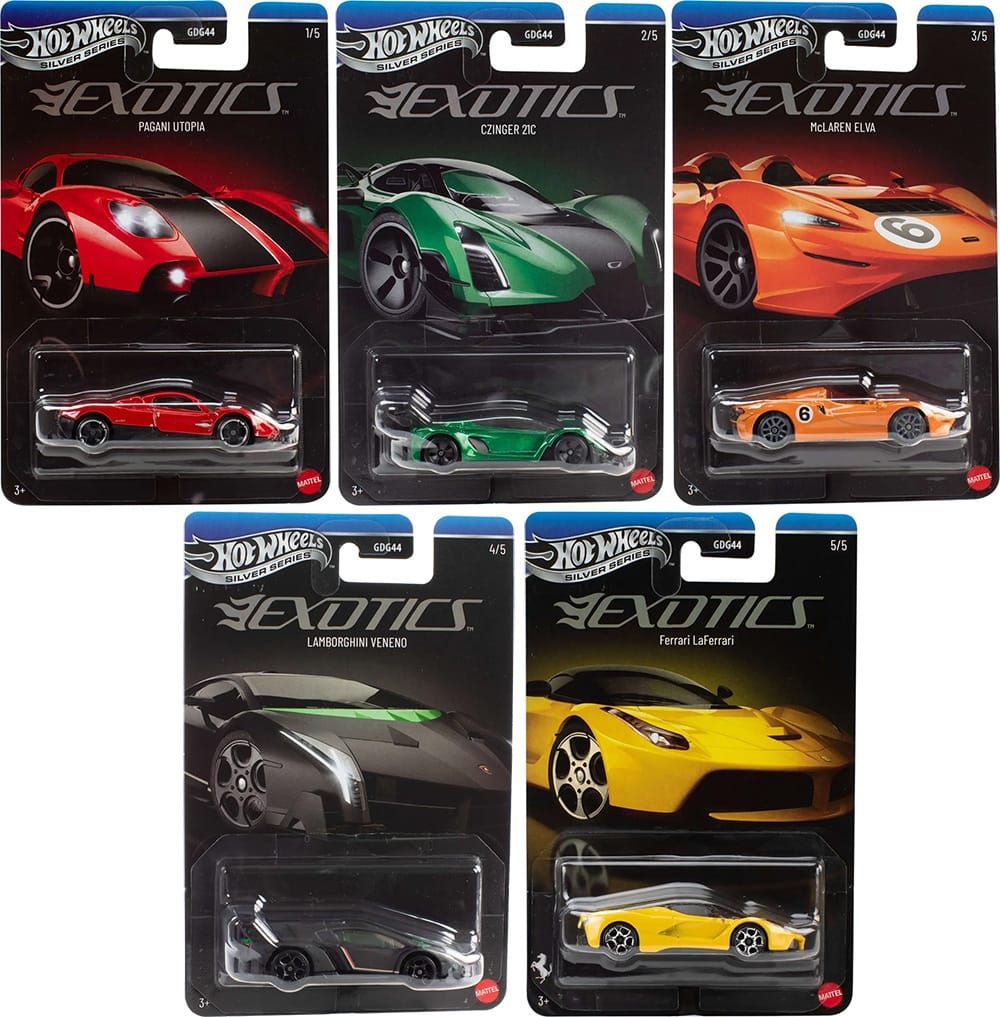 【現貨】Hot Wheels 2026 Exotics Silver Series - 一套5架 (Set of 5) 