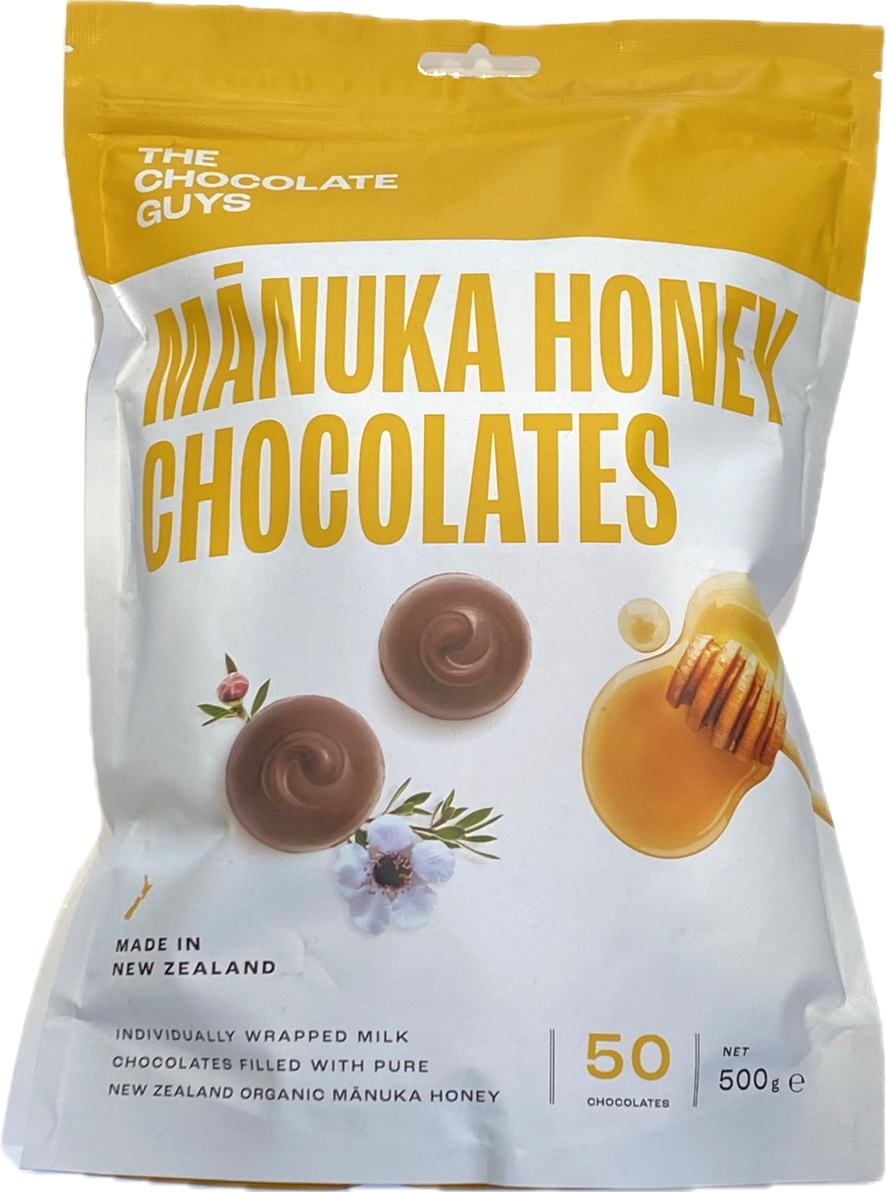 澳洲Costco直送  The Chocolate Guys 麥盧卡蜂蜜牛奶巧克力Manuka Honey Chocolates500克家庭裝 