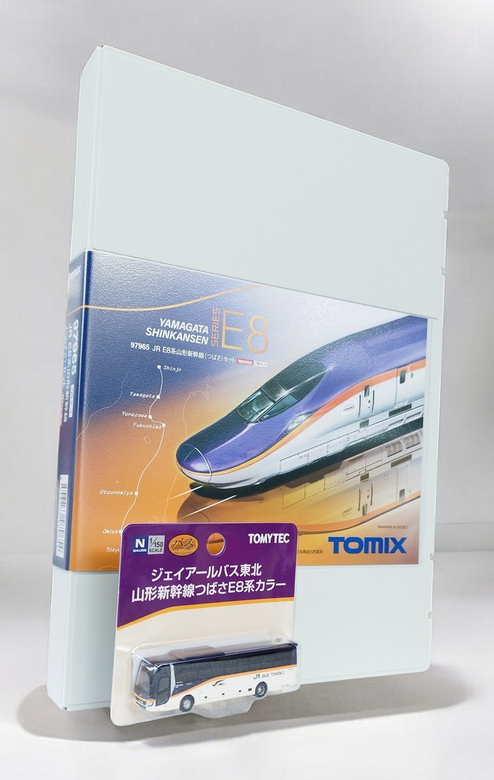 Ｅ８系山形新幹線【つばさ】７両Tomix 特別企画品（列車及巴士套）