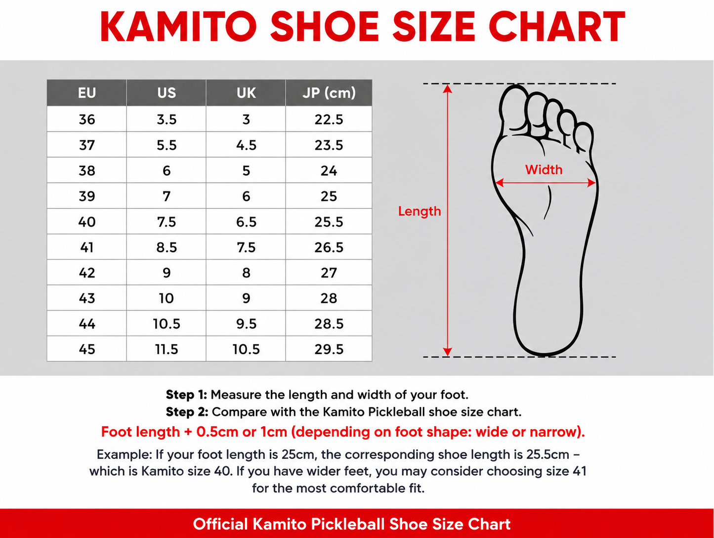 Kamito Slide Pro Pickleball Shoes
