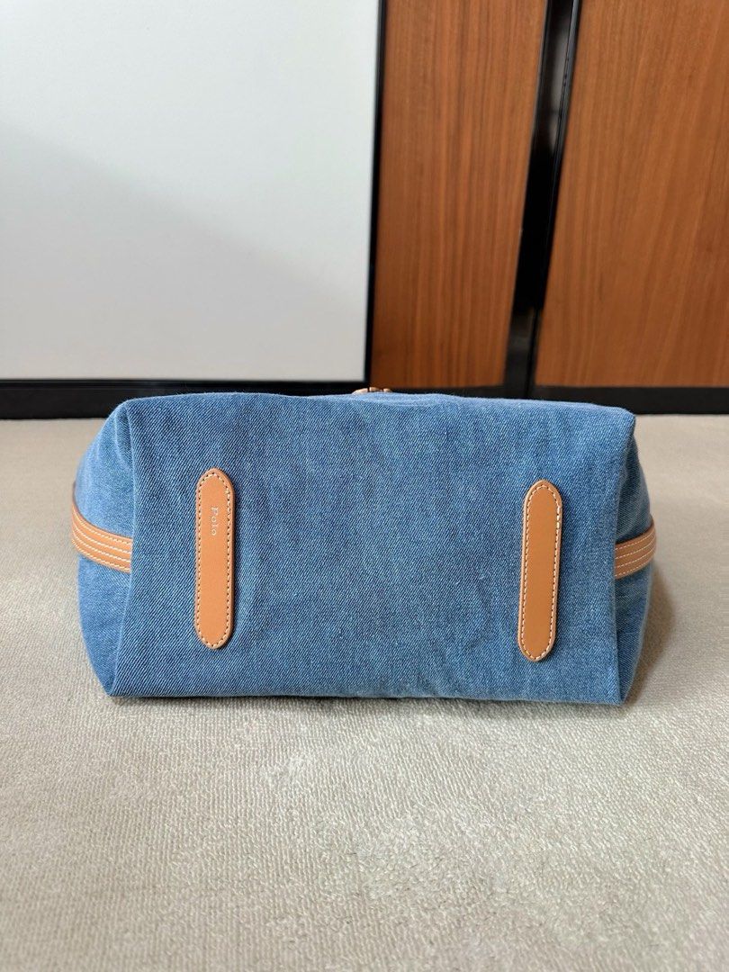 0316 RL Polo Demin Tote Bag 皮質大馬仔🐎牛仔布側孭袋 4月中