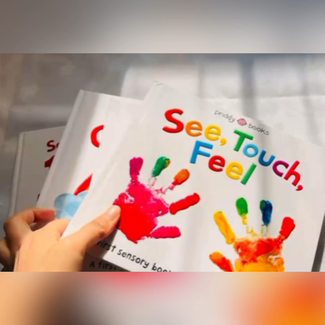 See Touch Feel 觸覺視覺嗅覺感官認知系列觸摸書   ✅可以封神的寶寶感官觸摸體驗書~！超多小red書媽媽自發種草的英文繪本~！  ✅4本=顏色啓蒙Colours+英文字母啓蒙ABC+數學啓蒙123+SeeTouchFeel繪本（最火） ✅藝術感十足的觸摸書，英文啓蒙&美育啓蒙   保證正版原版進口！適讀0-4歲！