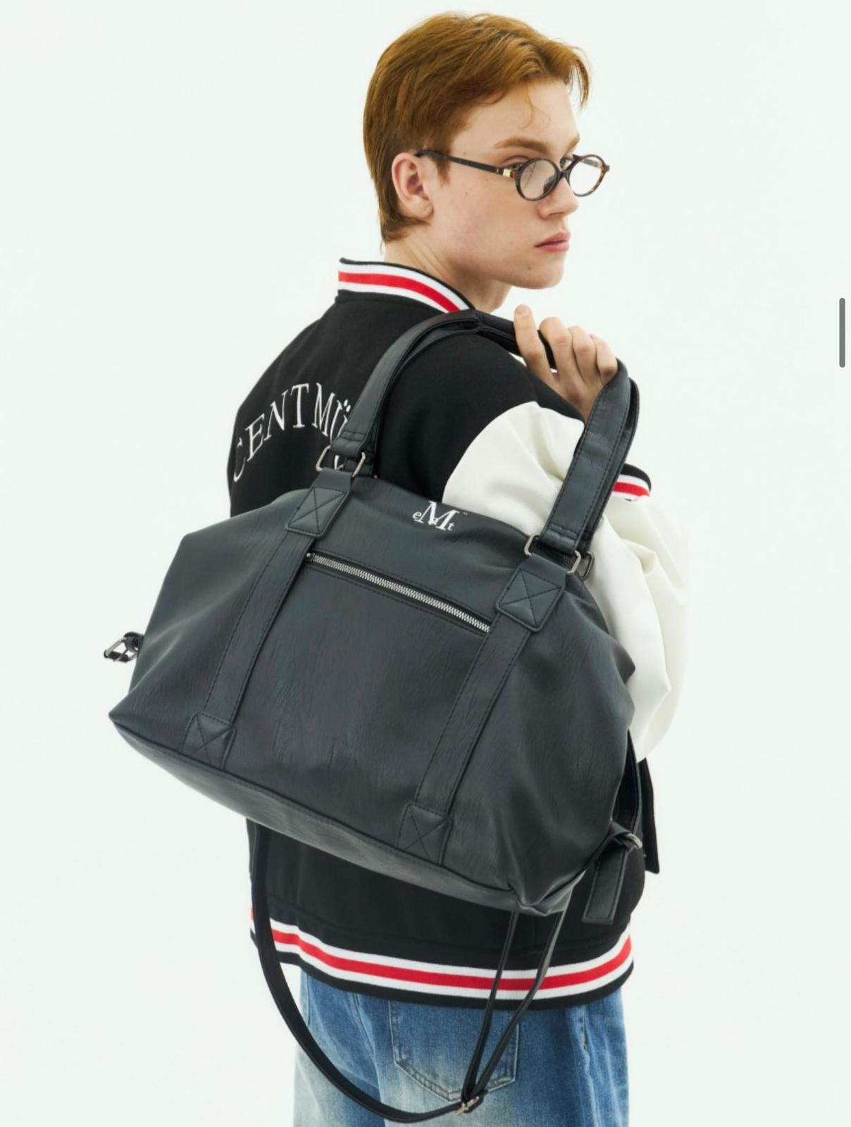 MUCENT Prime Wrinkle Leather Tote Bag