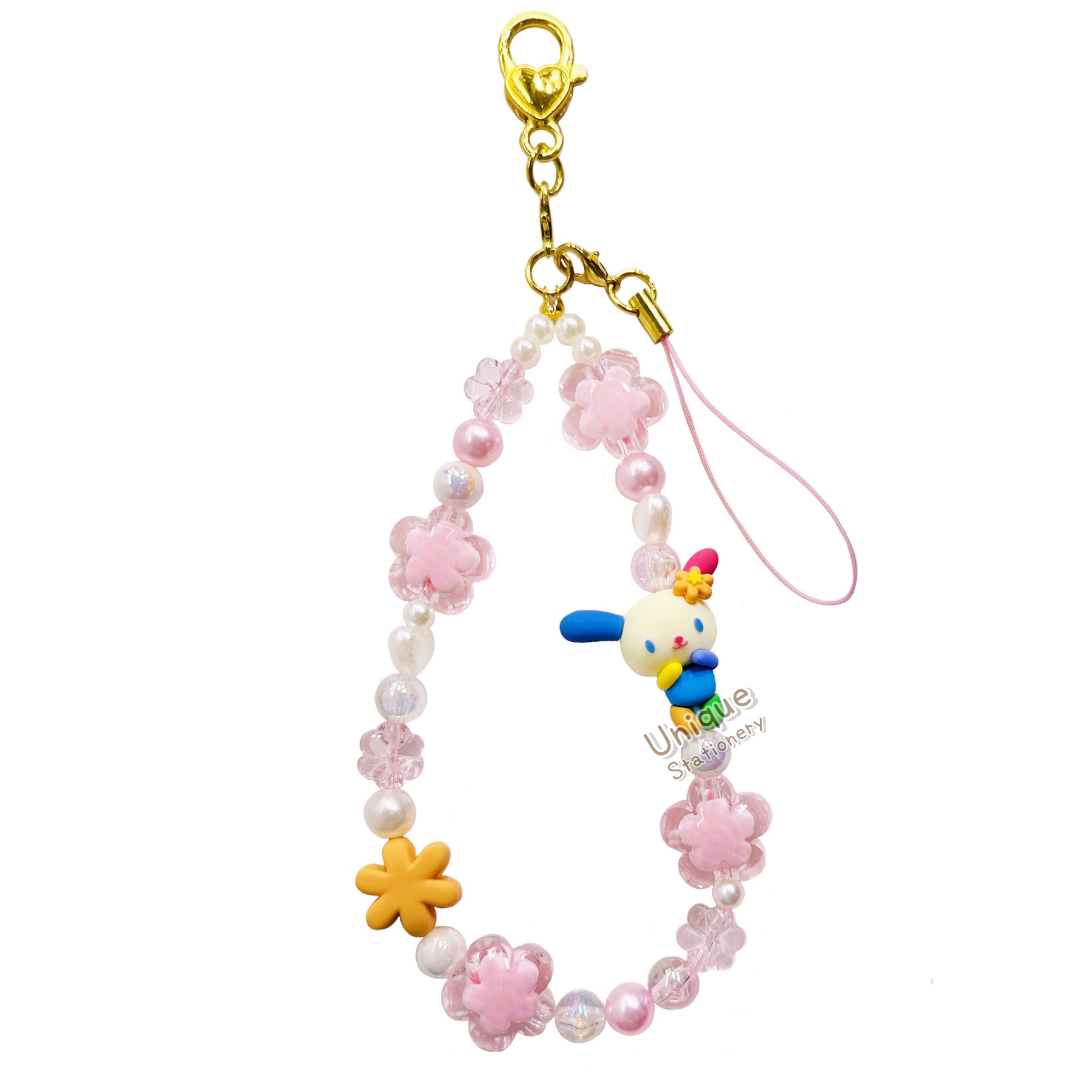 現貨｜Sanrio Usahana 彩耳兔 日版 串珠 手機掛繩 (US06-01)