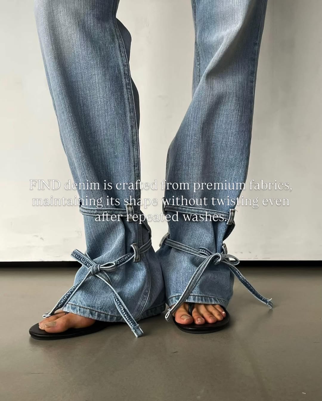 東大門女裝Find | ribbon denim 