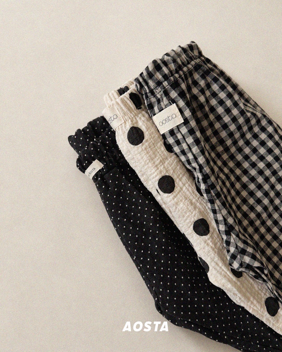 Aosta | [Caramel  Check Pants]  