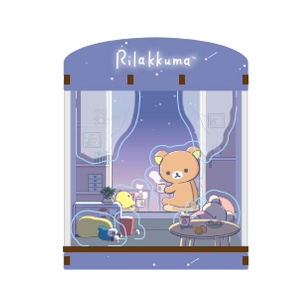 《預訂貨品》全新 RILAKKUMA  DIY微型發光場景盒