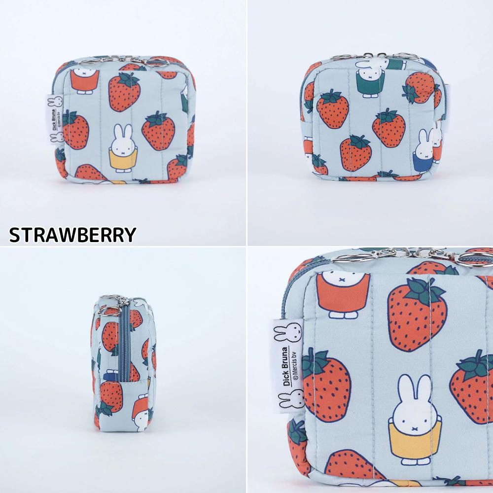 日本直送 Miffy 米菲絎縫方形收納袋