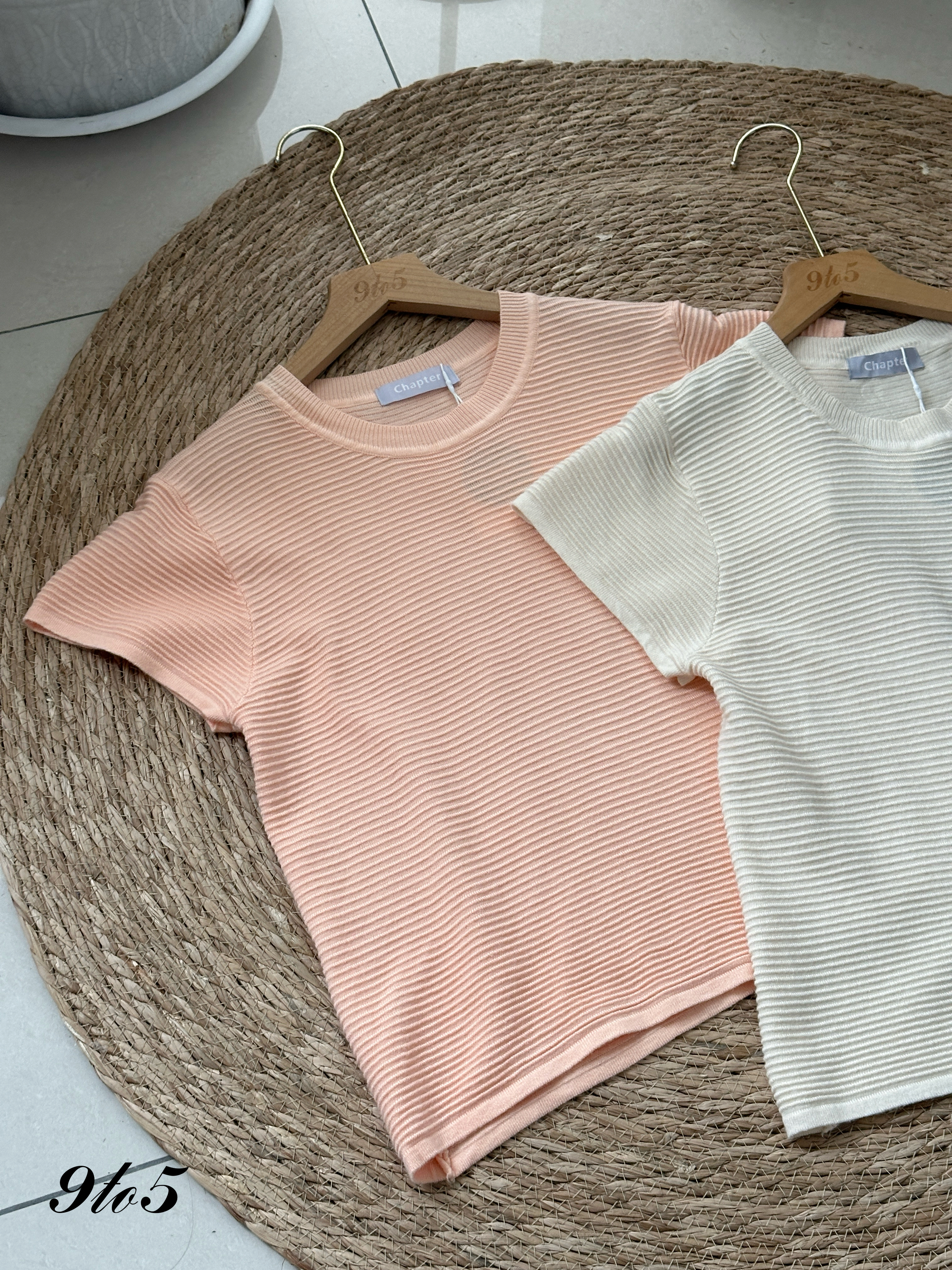 T4144 Round Neck Knit Top - 3 Colors 