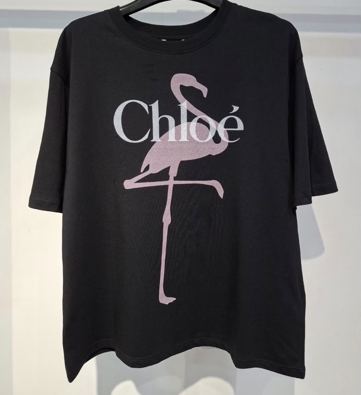 Chloe 粉紅火烈鳥tee(14Y)