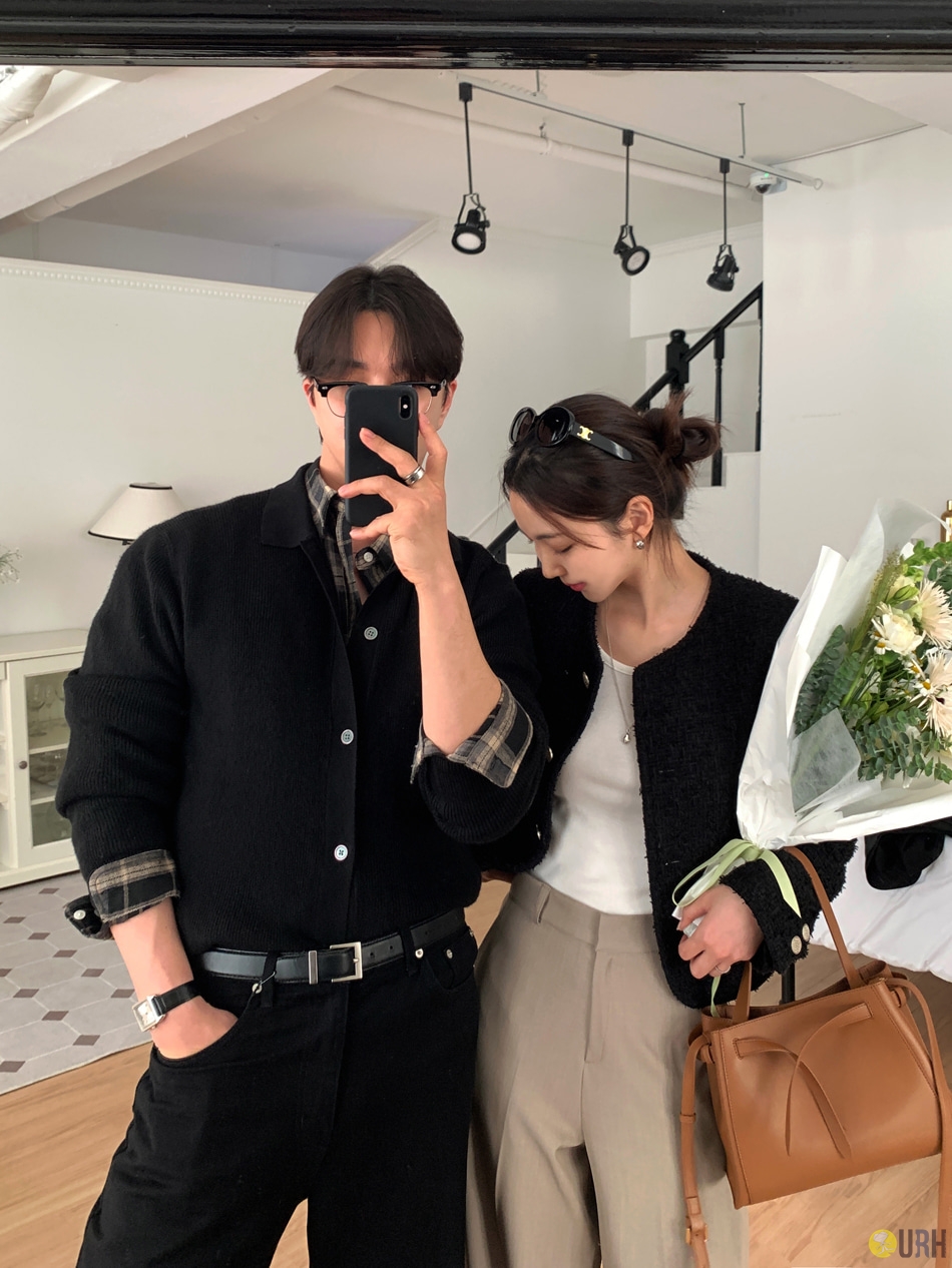 【100%保證韓國直送】日常寬鬆版型質感格紋長袖恤衫 Daily Oversized Fit Check Shirt RL114594