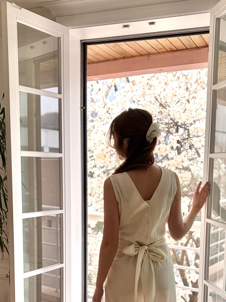 Arya Two-Way Textured Dress (Ivory)