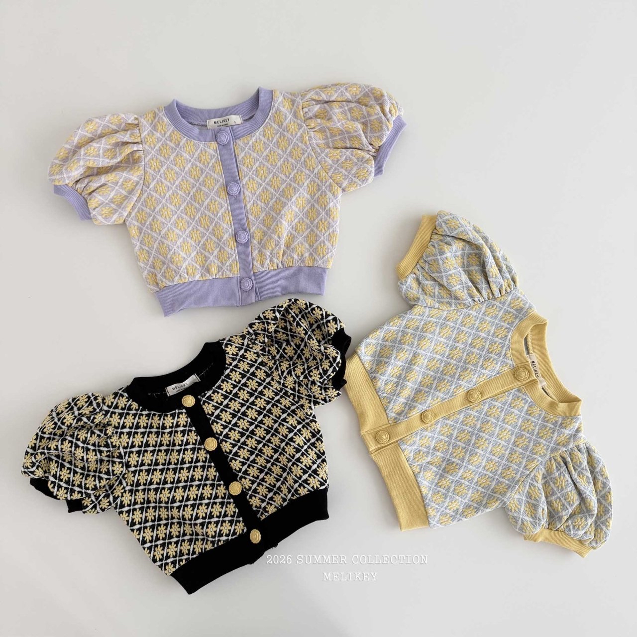 Lika Flower Puff Cardigan