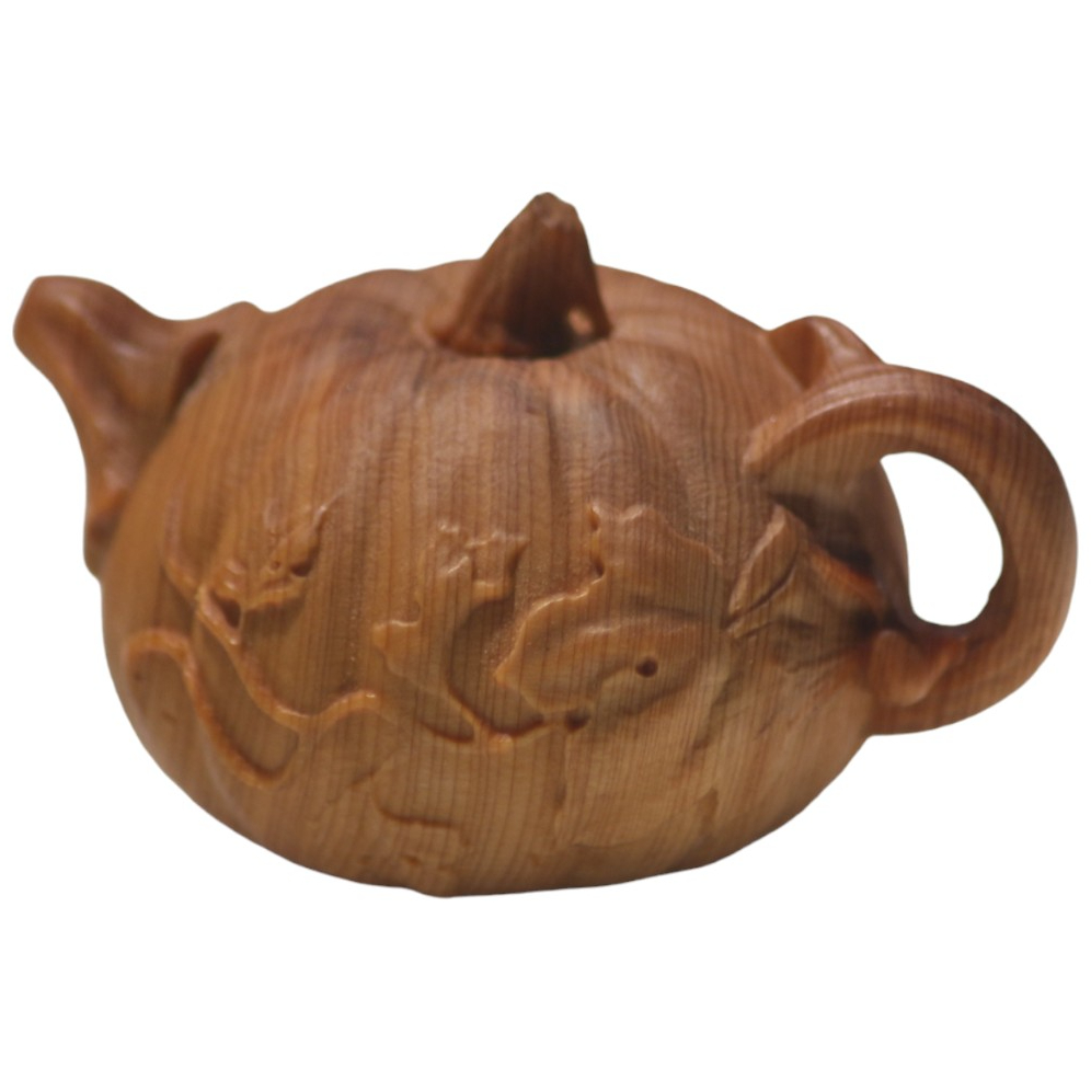 茶壺 木雕擺設