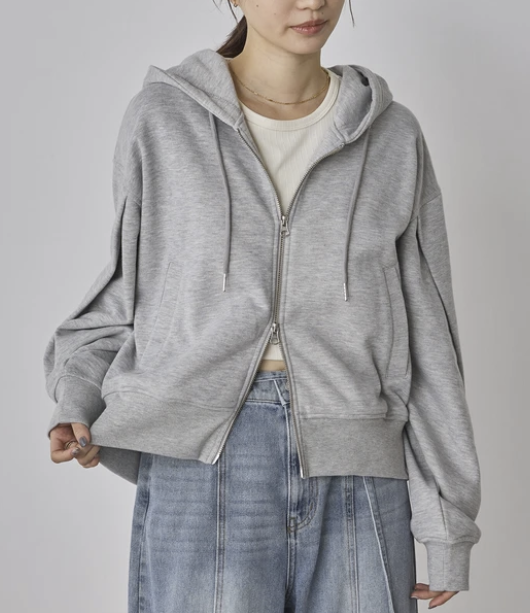 雙拉鍊連帽外套 - 2026 流行穿搭  運動外套 春夏秋時尚穿搭 成人休閒 日常穿搭 易於配搭 日本直送   #JP-I-260006