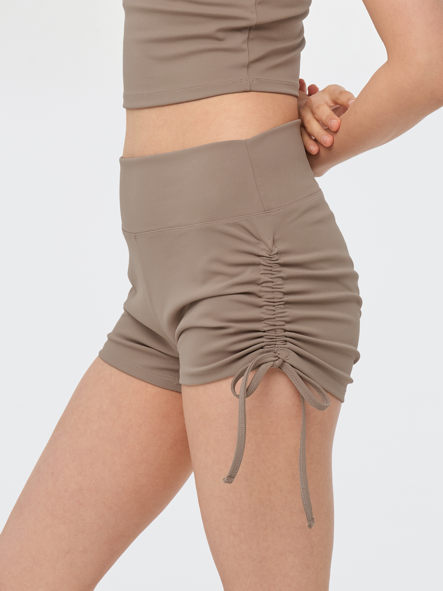【束帶短褲】預購_Side shirring Short leggings by Conch