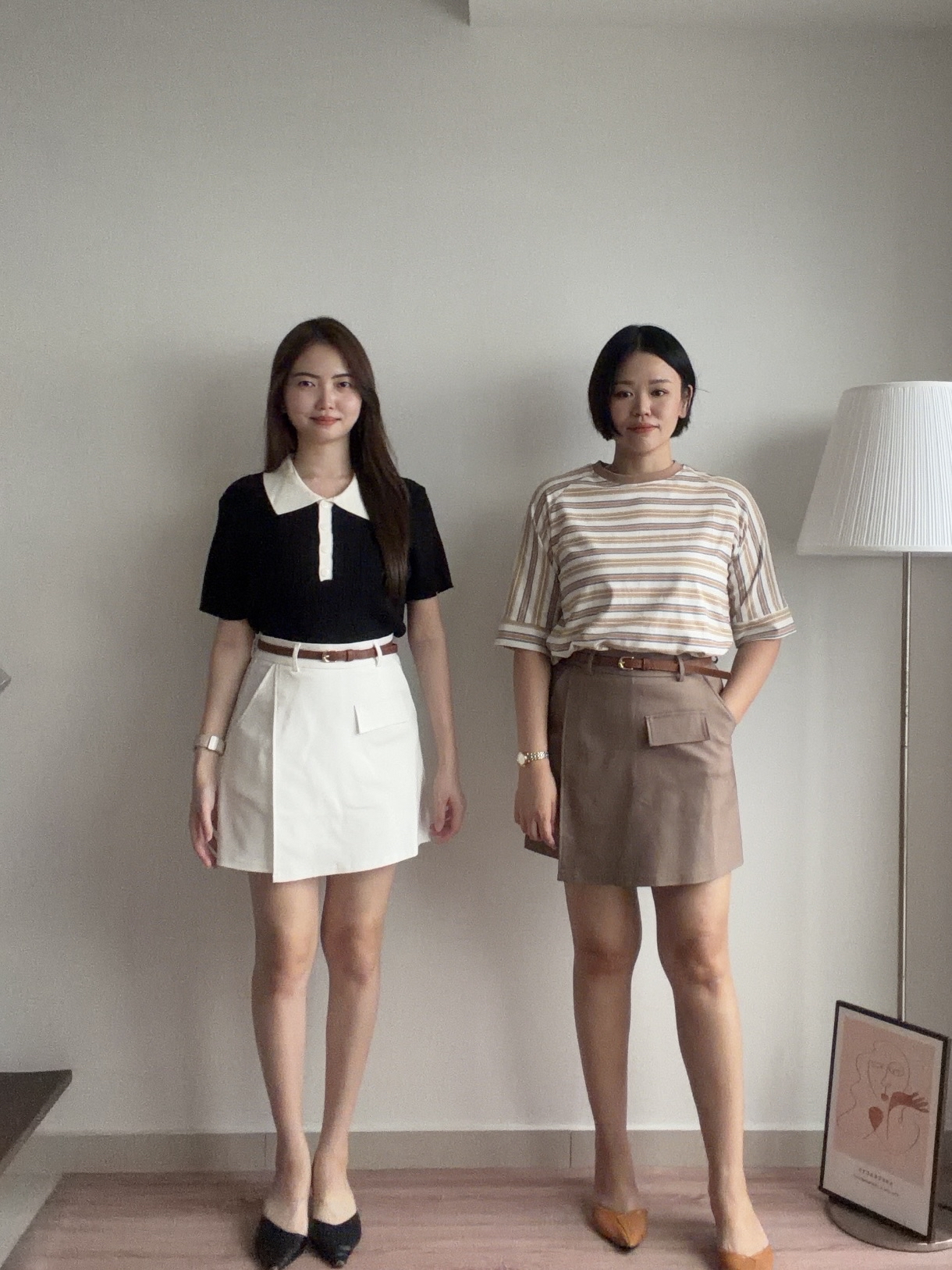 S2044 A Line Overlap Skort - 3 Colors