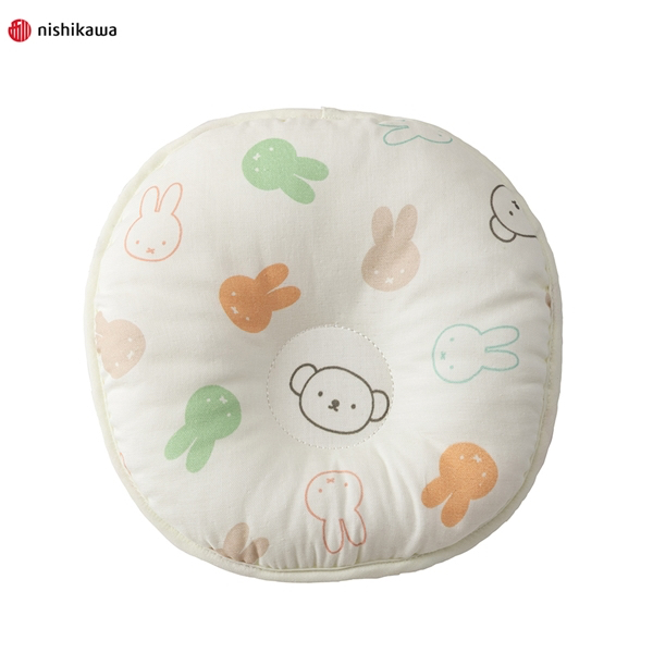 🇯🇵預訂 日本直送🇯🇵Miffy & Boris滿印圓形甜甜圈嬰兒枕頭0-3m