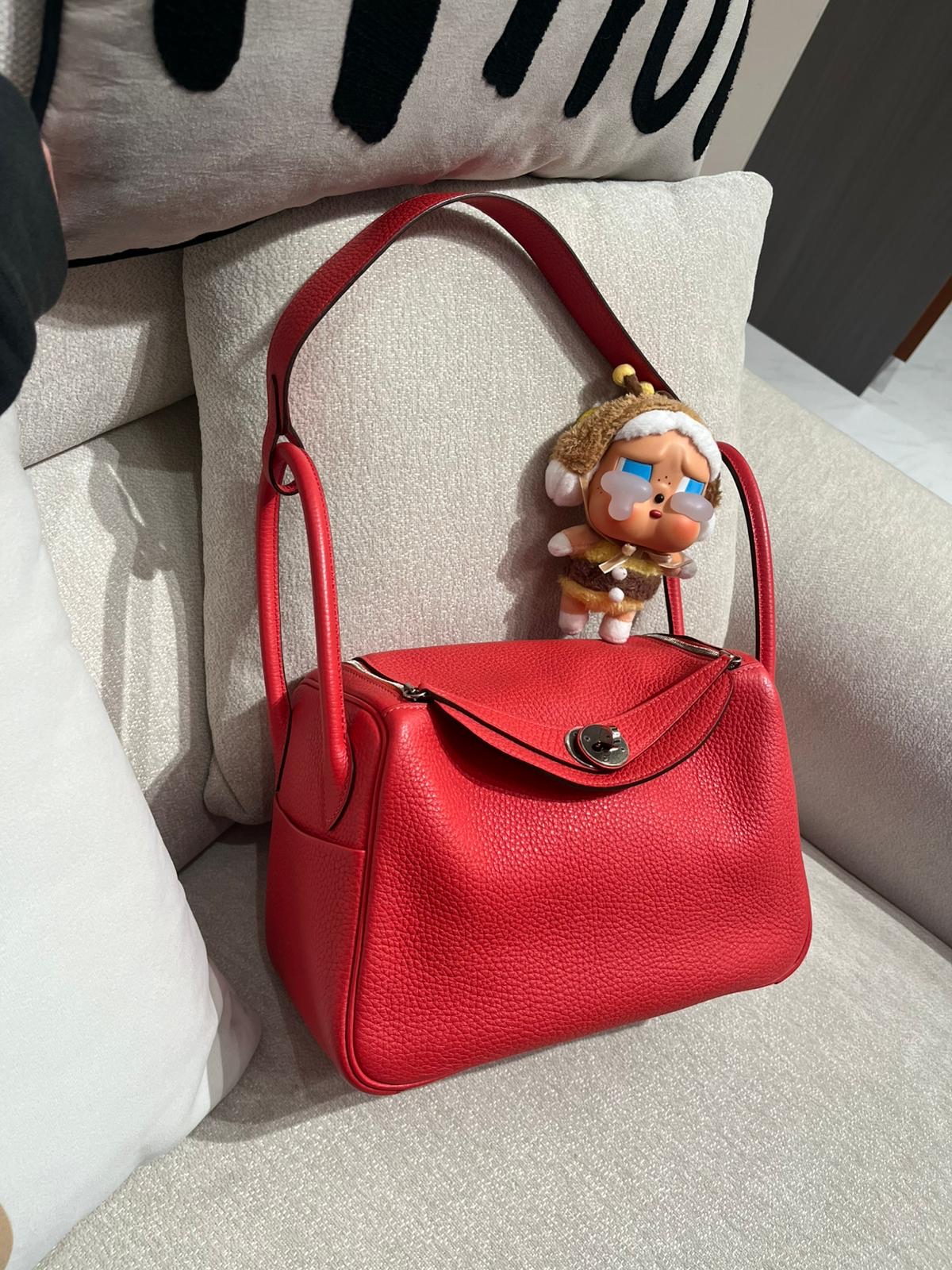 Hermes Lindy 26,STAMP T , rose jaipur,牛皮 100%Authentic ,98%new ✅內袋✅dust bag