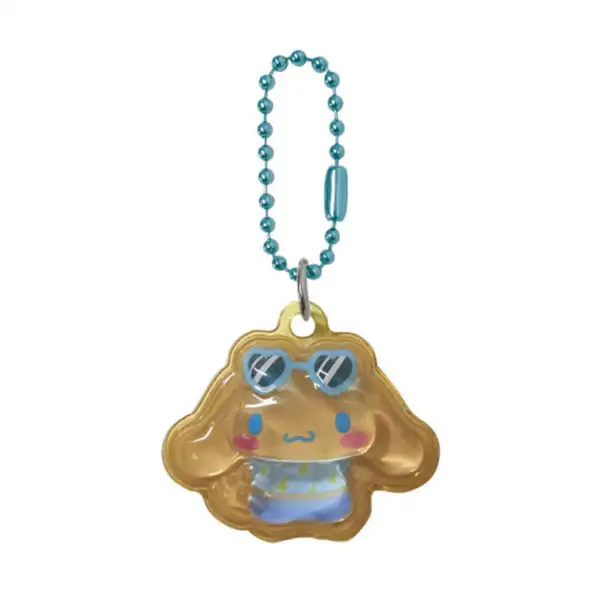 Sanrio 滴膠迷你掛件 黑皮夏威夷風 大耳狗