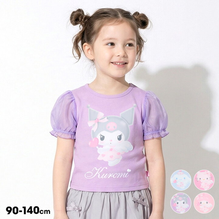 🇯🇵預訂 日本直送🇯🇵Babydoll x Sanrio系列四色人物印花雪紡泡泡袖上衣