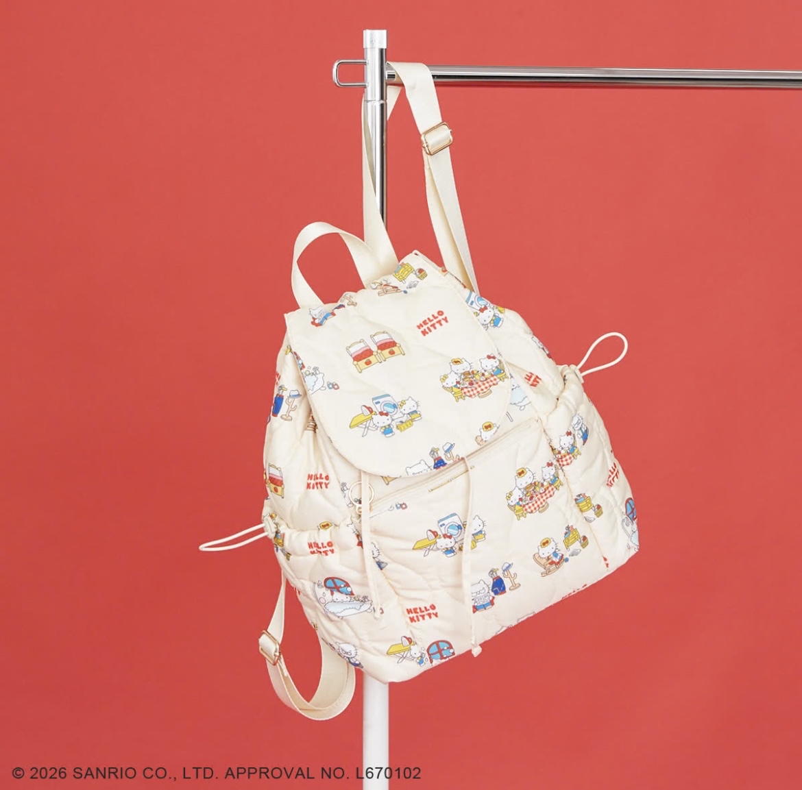 日本預訂📍日本Hello Kitty x Accommode可愛系列 - 背囊 不包郵 25/6日本開售