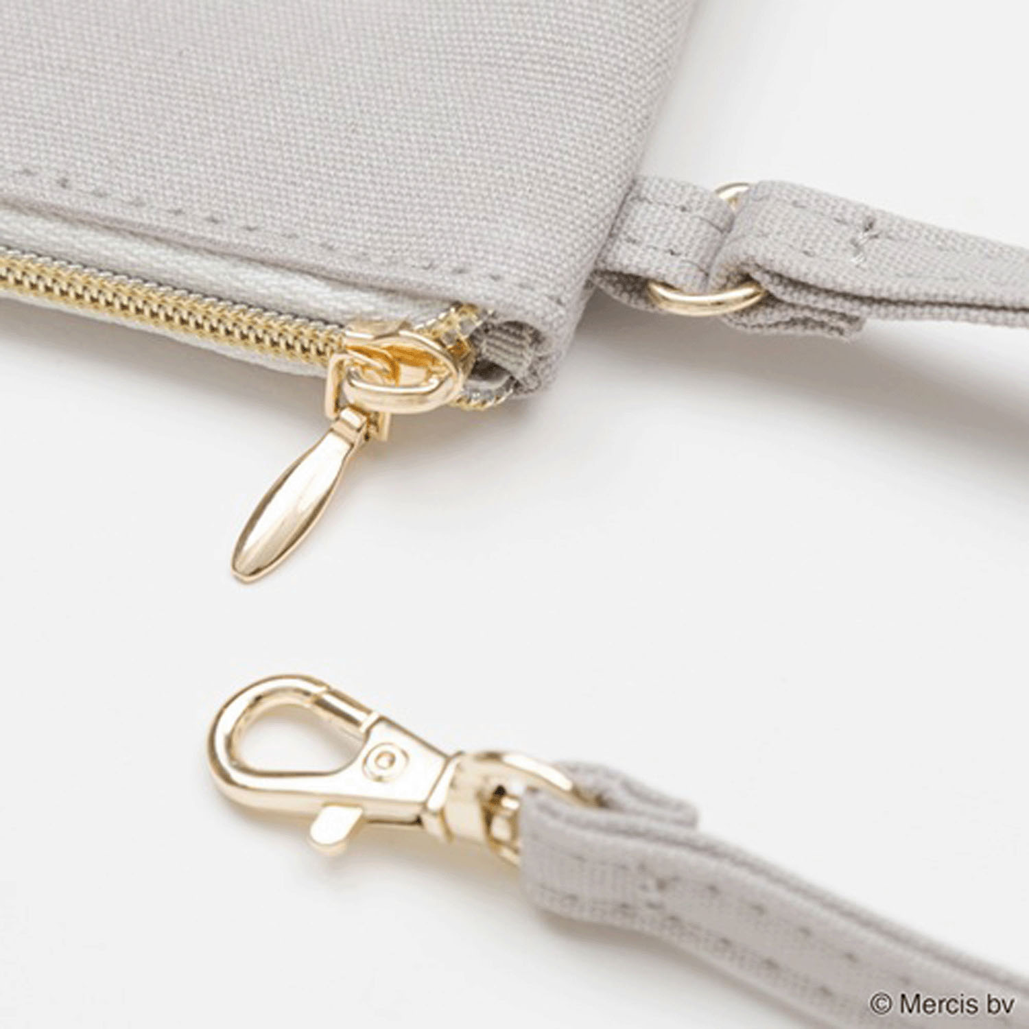 Miffy - 刺繡卡套零錢包 (灰色款)