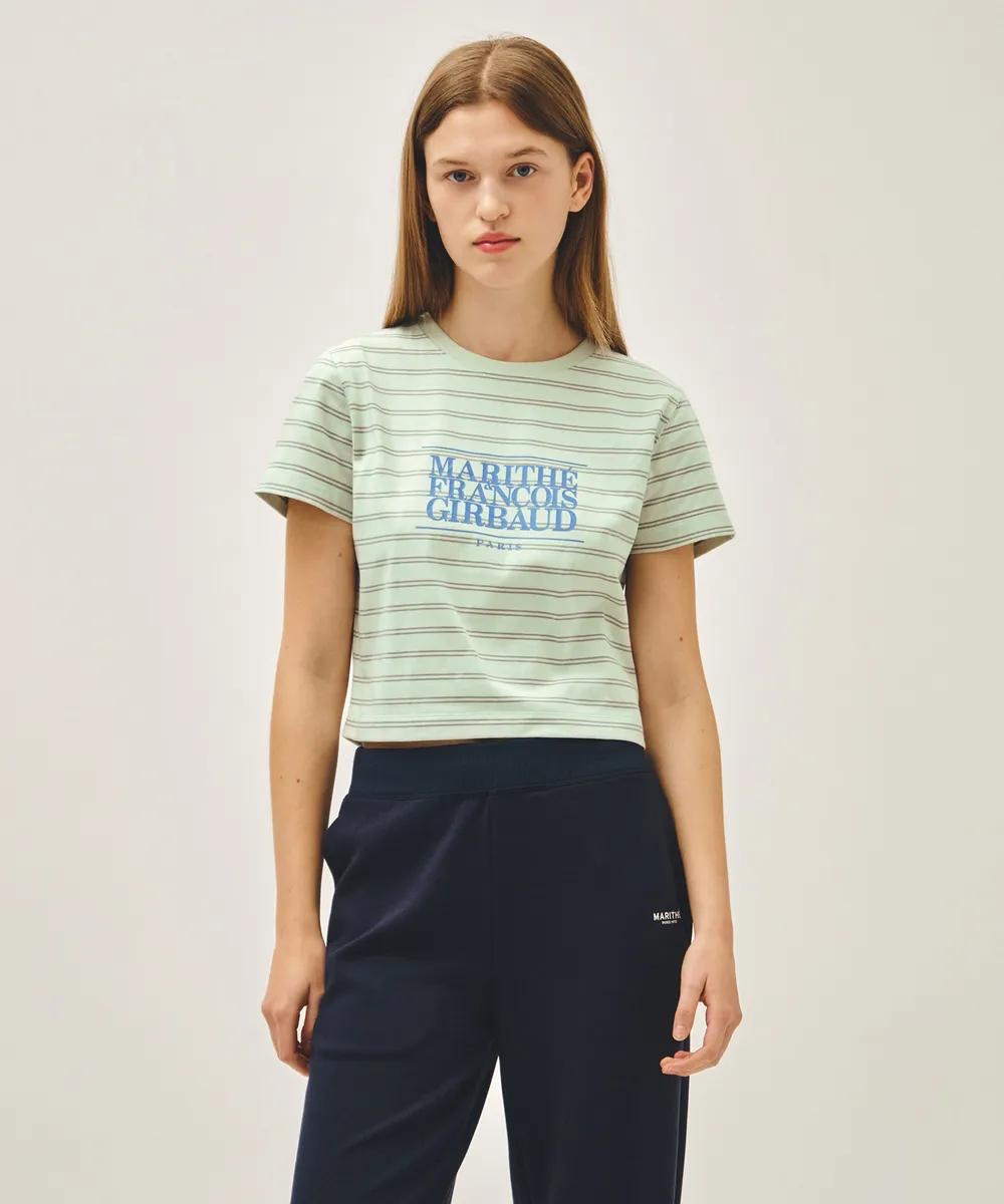 *🇰🇷韓國直送🆕2026年最新上架💛最新顏色MARITHE FRANCOIS GIRBAUD 🇰🇷韓國專門店/免稅店 W CLASSIC LOGO CROP TEE 折扣優惠💕*