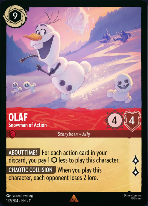 122/204 Olaf - Snowman of Action R