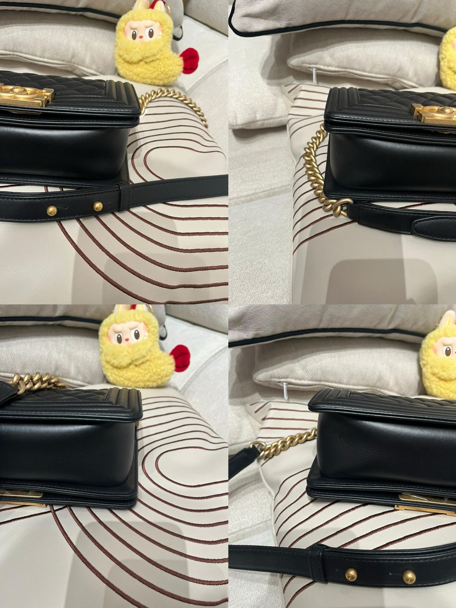 Chanel boy small 20cm A67085 黑色牛皮金扣,100%Authentic ,98%new ✅晶片✅dust bag ✅盒