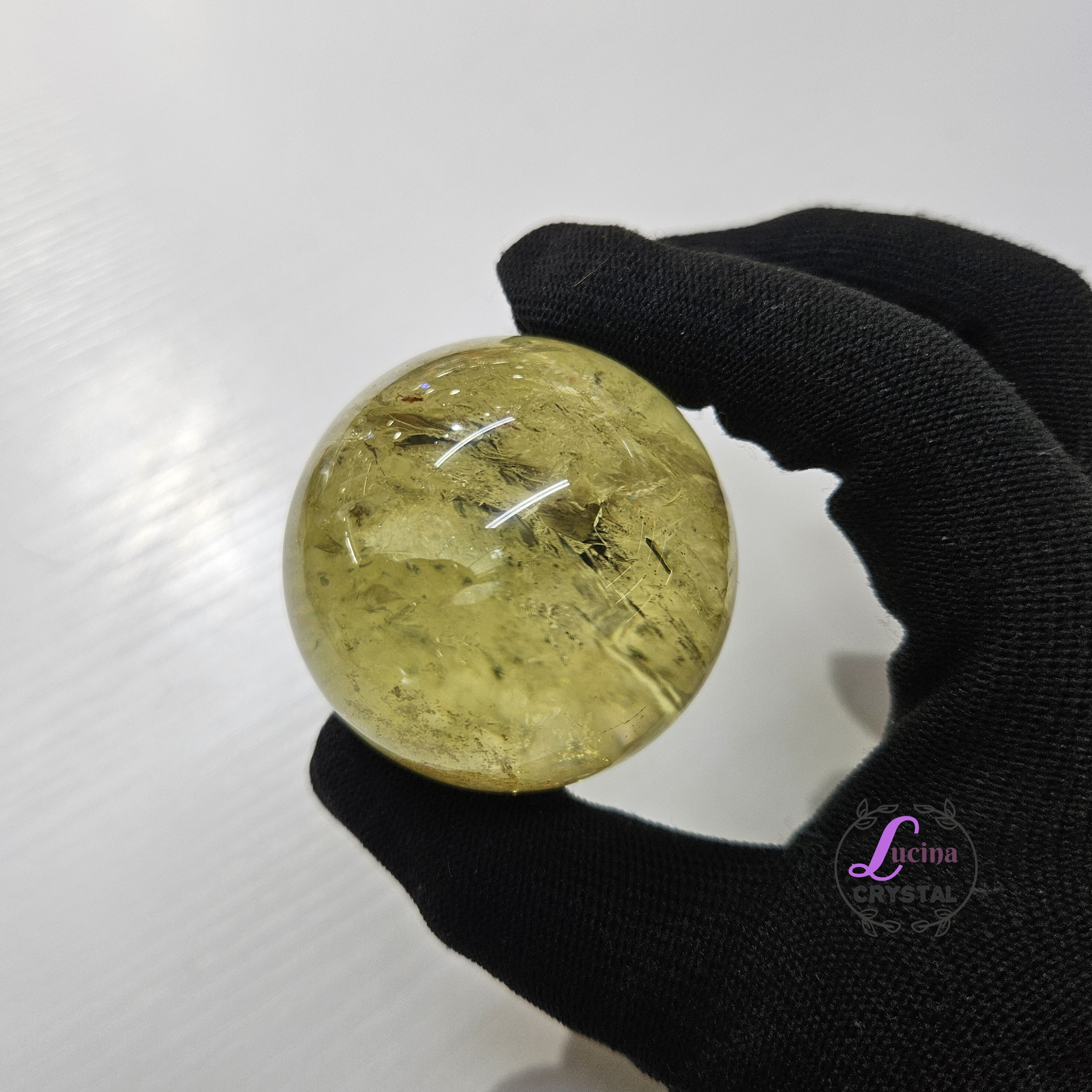 (Co#J330)黃水晶球/Citrine Sphere 